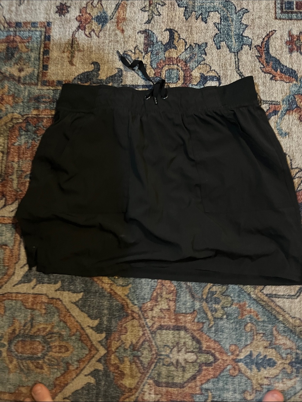 Champion Black Women's Athletic Skort with Elastic Drawstring Waistband